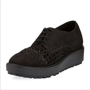 Eileen Fisher Oath Woven Nubuck Rubber-Sole Oxford